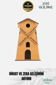 Yeni Sezon Eğitici Öğretici 3 Boyut Ahşap Puzzle Zeka Geliştirici Boyanabilir Oyun Maket Değirmen - 2
