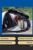Premium Kalite Universal Uyumlu Kolay Montaj Karbon Desenli Su Yağmur Koruyucu Ayna Siperliği - 3