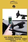 Premium Dayanıklı Vantuzlu Sağlam Çok Fonksiyonlu 360 Derece Dönebilen Teleskopik Telefon Tutucu - 2