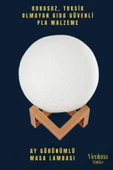 High Quality Çevre Korumalı 3B Standlı Yüksek Güçlü Led Ay Görünümlü Dekoratif Gece Masa Lambası - 2