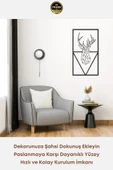 Premium Kalite Modern Stil Geyik Figürlü Metal Ev Ofis Duvar Dekoru - 3