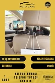 Premium Kalite Tüm Araçlarla Uyumlu Dayanıklı Araba Oto Koltuk Arkası Telefon Tutucu Askılık - 1