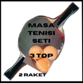 Uyguna-Yakala 2 Raket + 3 Top Masa Tenisi Seti-MLZ.349 - 1