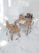 MukoToys Montessori Çocuk Etkinlik Masa Sandalye Seti 2-10 Yaş İçin - 1