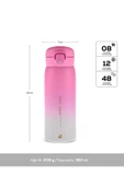 Skyfall Çelik Sızdırmaz Termos 350 Ml Fuşya - 1