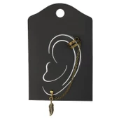 KL-AR-ZAMAK OBJE ZİNCİR EAR CUFF KÜPE TÜY - 1
