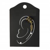 KL-AR-ZAMAK OBJE EAR CUFF KÜPE YAPRAK - 1