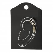KL-SR-ZAMAK OBJE EAR CUFF KÜPE YAPRAK - 1