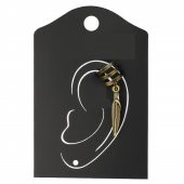 KL-AR-ZAMAK OBJE EAR CUFF KÜPE YAPRAK - 1