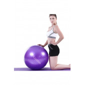 Pilates Topu Kalın Büyük Boy 75 Cm Pilates Topu Mor Renk+Pompa - 1