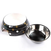 Bobo Kedi Köpek Mama ve Su Kabı BO-3139G(A5) 150 ML Siyah thumbnail 2