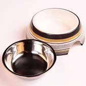 Bobo Kedi Köpek Mama ve Su Kabı BO-3139G(A5) 150 ML Kahve - 2