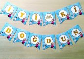 Elsa Frozen Temalı İyi Ki Doğdun Banner Yazı - 1