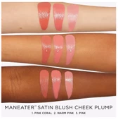 TARTE Maneater Satin Blush Cheek Plump Pink Coral  - Likit Allık thumbnail 4