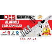 Desi Alarmlı Çelik Kapı Kilidi Dak Kilit Ücretsiz Kargo - 1