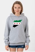Suriye Yeni Bayrak Grimelanj Kadın 3ip Kapşonlu Sweatshirt thumbnail 1