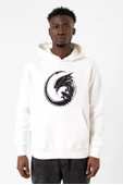 Allien Xenomorph Beyaz Erkek 3ip Kapşonlu Sweatshirt thumbnail 1