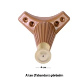 Mobilya Kanepe Koltuk Tv Ünitesi Konsol Ayağı Baza Ayakları Kahverengi 17 Cm (4 ADET) - 5