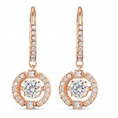 5504753 Swarovski Küpe Sparkling Dc-Pe Drop Czwh-Cry-Ros 2.0 - 2