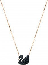 5204134 Swarovski Kolye İconic Swan:Pendant Jet/Ros thumbnail 2