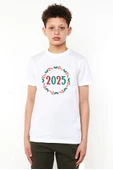 Christmas Holiday Wreath Beyaz Çocuk Bisikletyaka Tshirt - 1