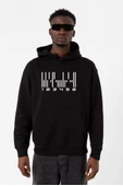Dark Matter The Android Barcode Siyah Erkek 3ip Kapşonlu Sweatshirt thumbnail 1