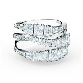5584650 Swarovski Yüzük Twıst-Rıng Wrap Czwh-Rhs Full Pave 52 - 1