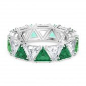 5608529 Swarovski Yüzük Millenia:Ortyx Band Ring GREEN Rhodium shiny Dark Multi 58 - 1