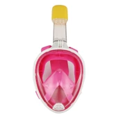 Full Face Şnorkel Dalış Maske Tam Yüz Anti-Sis ve Sızıntı S/M Pembe - 1
