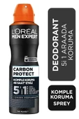 L'Oreal Paris Carbon Protect Anti Perspirant 5'i 1 Arada Erkek Sprey Deodorant 150ml - 1