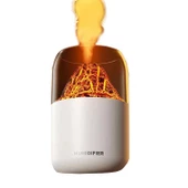 Leerfei Y10 300 ml Kapasiteli Işıklı Volkanik Hava Nemlendirici Buhar Makinası - 4
