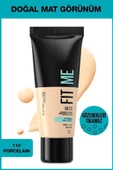 Maybelline New York Fit Me Matte+poreless Fondöten - 110 Porcelain - 1