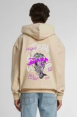 Unisex Baskılı Kapşonlu 3 İplik Hoodie Sweathirt  fm1.53BJA - 1