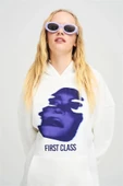 Beyaz First Class Kapüşonlu Sweatshirt thumbnail 3