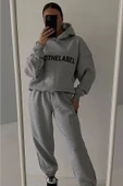 Unisex Oversize Kapüşonlu Eşofman Takımı ( Sweatshirt + Eşofman ) - 2