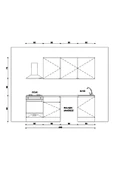 Fly Mobilya 240 Cm %100 Mdf Tezgahlı Efil Ankastre Mutfak Dolabı - 5