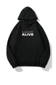 Look Alive Oversize Kapüşonlu Sweatshirt thumbnail 2