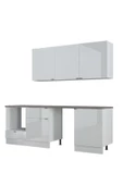 Fly Mobilya 240 Cm %100 Mdf Tezgahlı Efil Ankastre Mutfak Dolabı - 4