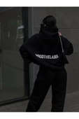Unisex Oversize Kapüşonlu Eşofman Takımı ( Sweatshirt + Eşofman ) - 2