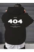Baskılı Unisex Oversize Kapüşonlu Sweatshirt - 1