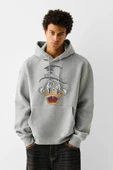 Baskılı Kapşonlu Sweatshirt fm1.109GÖ - 1
