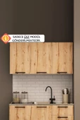 Fly Mobilya 120 Cm Şila Evyeli Mini Mutfak Üst Dolabı - 1