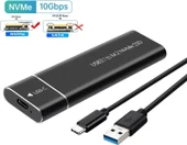 Nvme M.2 SSD Kutusu 3.1 Type-C Uyumlu - 1
