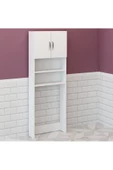Fly Mobilya Lange Çamaşır Makinesi Dolabı Beyaz Çok Amaçlı Banyo Dolabı - 6