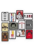 Movies 12 Parça Mdf (ahşap) Tablo Ofis Boyu - 2