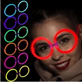Nessiworld   Glow Stick Yuvarlak Gözlük - Glow Partisi Gözlükleri - Glow Stick Gözlük 12 Adet - 1