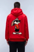 Unisex Baskılı Kapşonlu 3 İplik Hoodie Sweathirt  fm1.13KA - 1