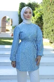 Desenli Tunik Mavi - 20275.1778. - 7
