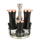 EVDEMA SİYAH-BAKIR 4 LÜ SALATA SOSU SETİ - 1