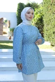 Desenli Tunik Mavi - 20275.1778. - 5
